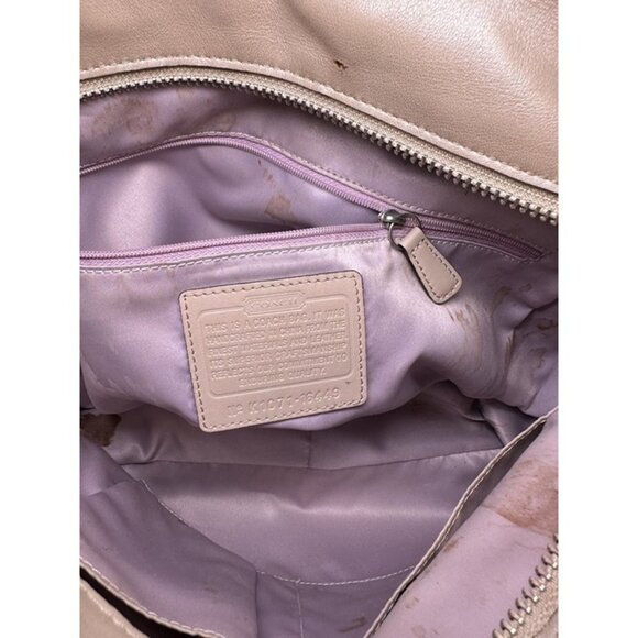 Vintage COACH Colette shoulder bag Patent Leather C Signature 16449 (yellow) - Picture 10 of 12